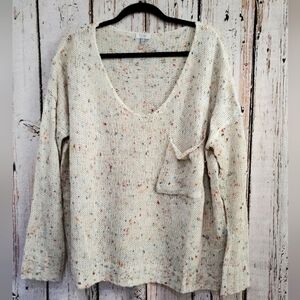 Tobi Womens M/L Oversized Popover Knitwear Acrylic Scoop Neck Pocket Sweater EUC